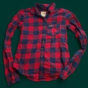 Hollister California XS Flannel Shirt